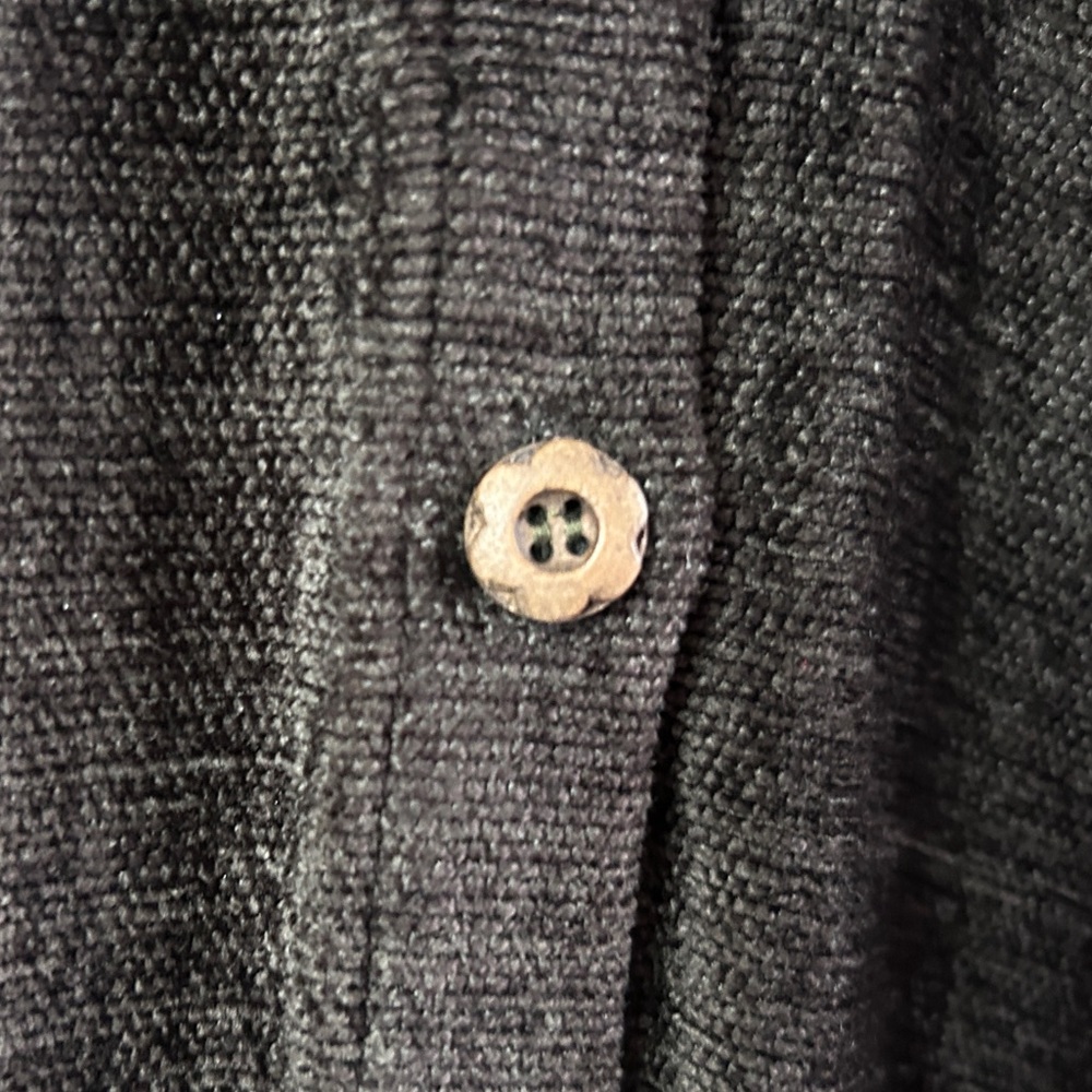 KLEEN Brown Slub Knit Button Up Tunic Shacket Lagenlook Earthy Goblin Boho Large - Picture 4 of 11